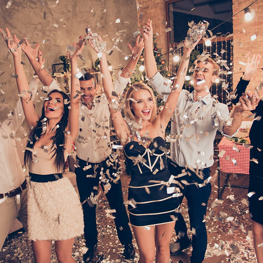 Cannone sparacoriandoli bianchi taglia L 60 cm...