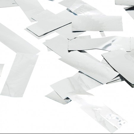 Cannone sparacoriandoli bianchi taglia L 60 cm NY132 per feste party eventi