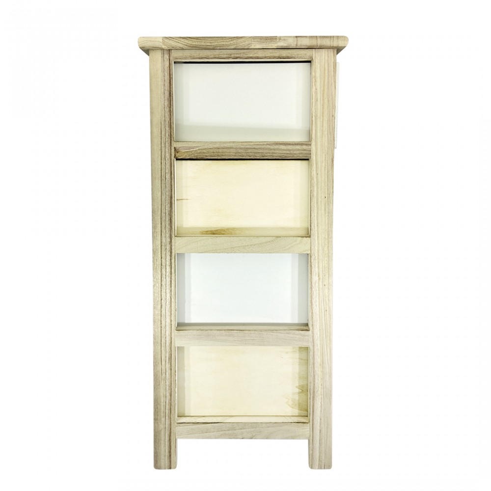 Mobiletto in legno con fantastia geometrica...