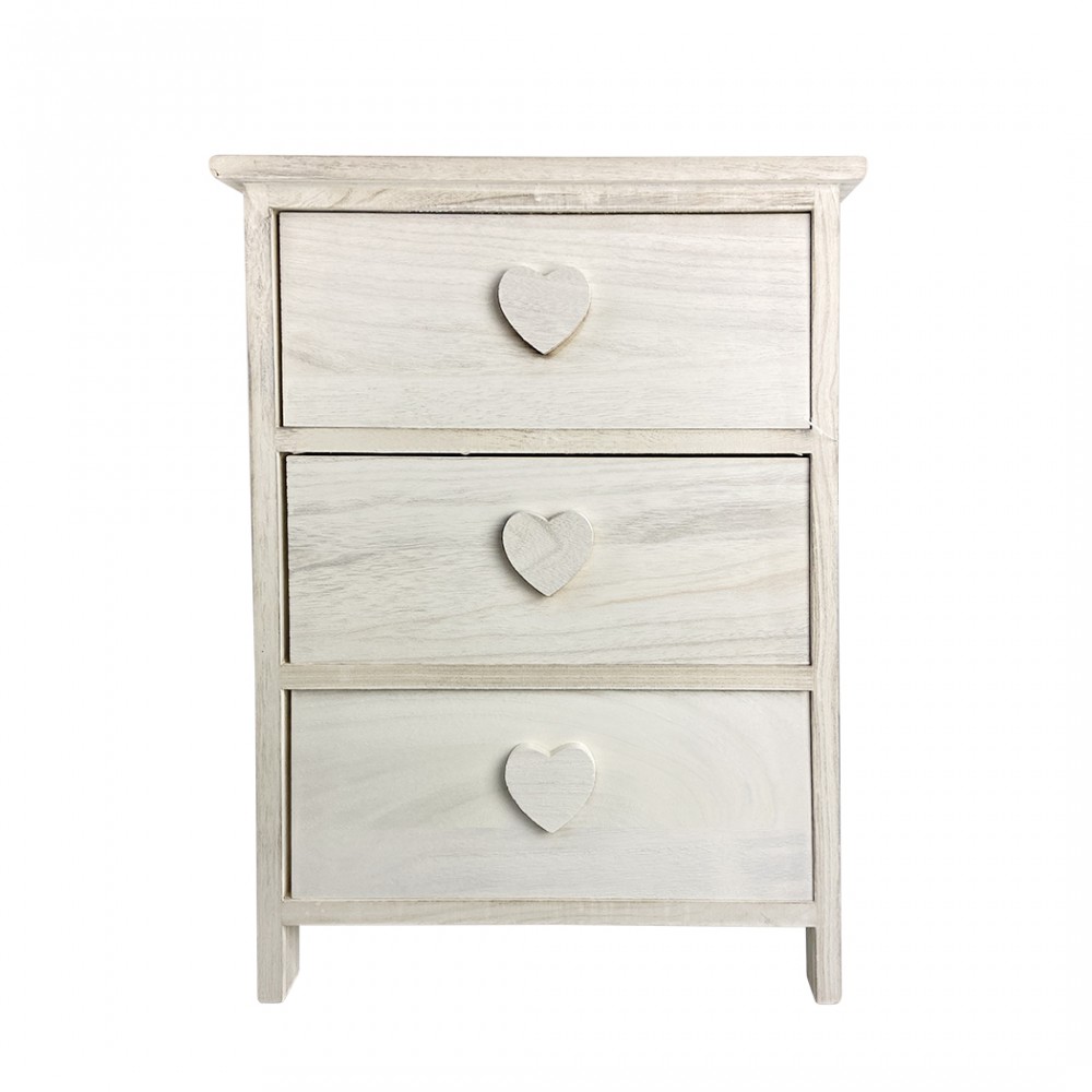 Mobiletto in legno con manico a forma di cuore...