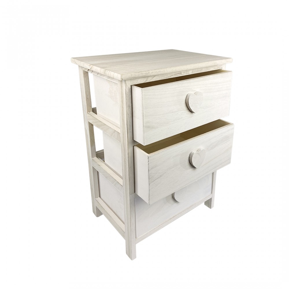 Mobiletto in legno con manico a forma di cuore...