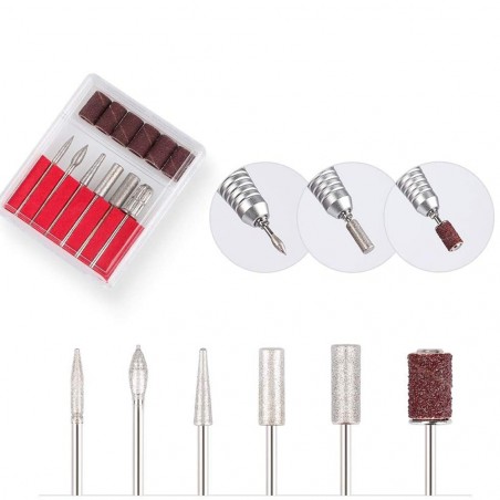Trapano elettrico professionale per unghie 090257 SML 6 testine NAIL POLISHER M6