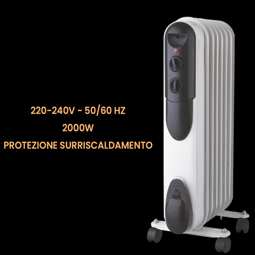 Radiatore MASTER ad olio 9 elementi 2000W art....