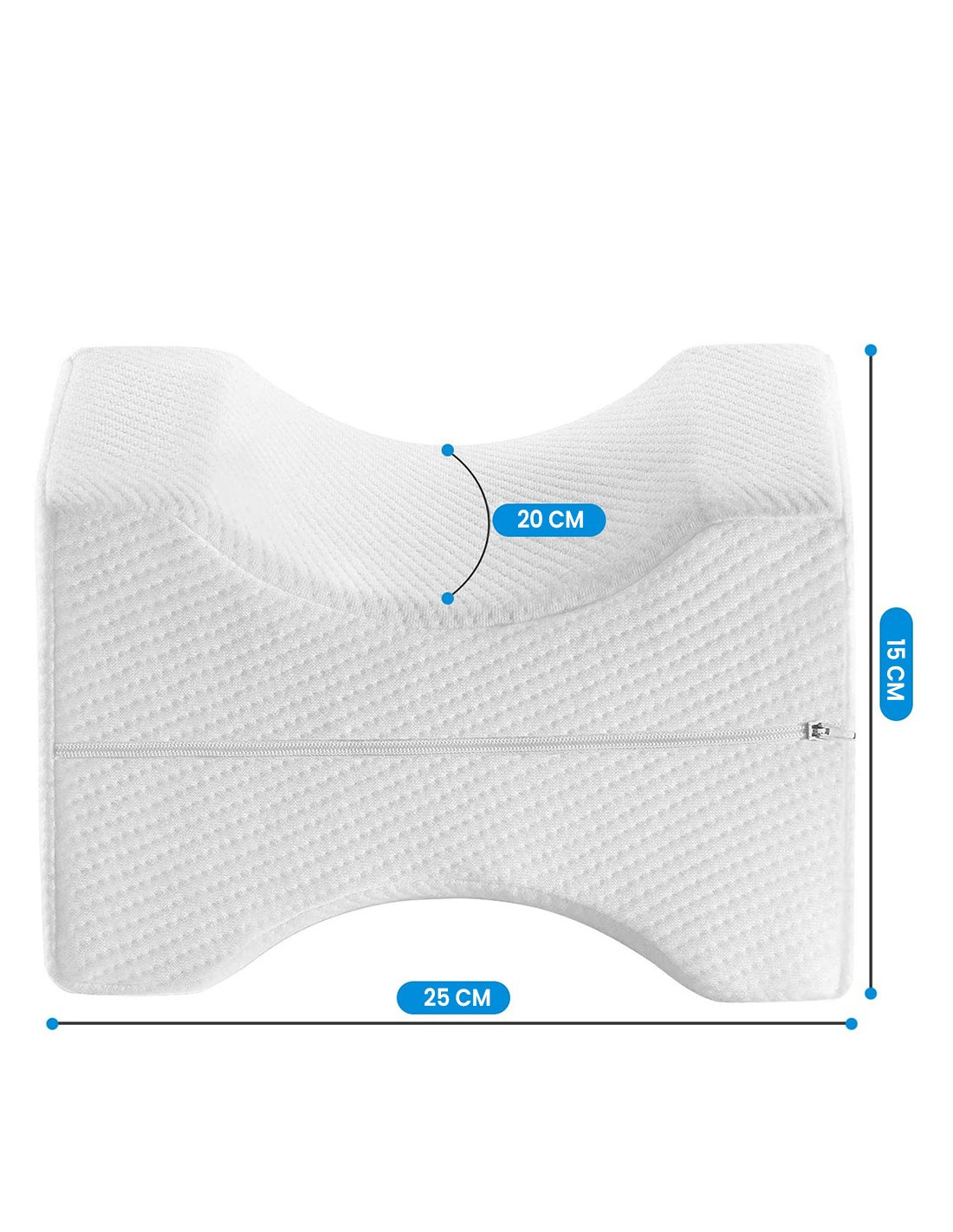 Relaxdays Cuscino per Sedia Ortopedico, Memory Foam con Gel