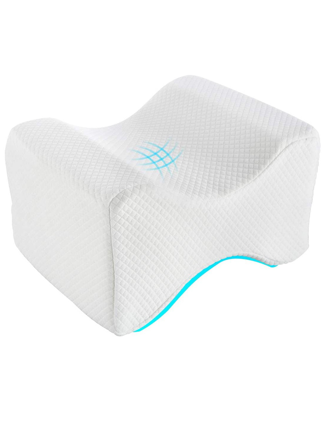 Cruchlorent Lunar Grid - Cuscino Per Gambe Ortopedico In Memory Foam -  Calibrato Per Dormire Sul Fianco Con