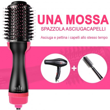 Spazzola asciugacapelli multifunzione 1000W art. 829176 con 3 diverse velocità