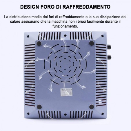 Macchina fresa unghie professionale 4 in 1 art. 101434 con lampada e attrezzi