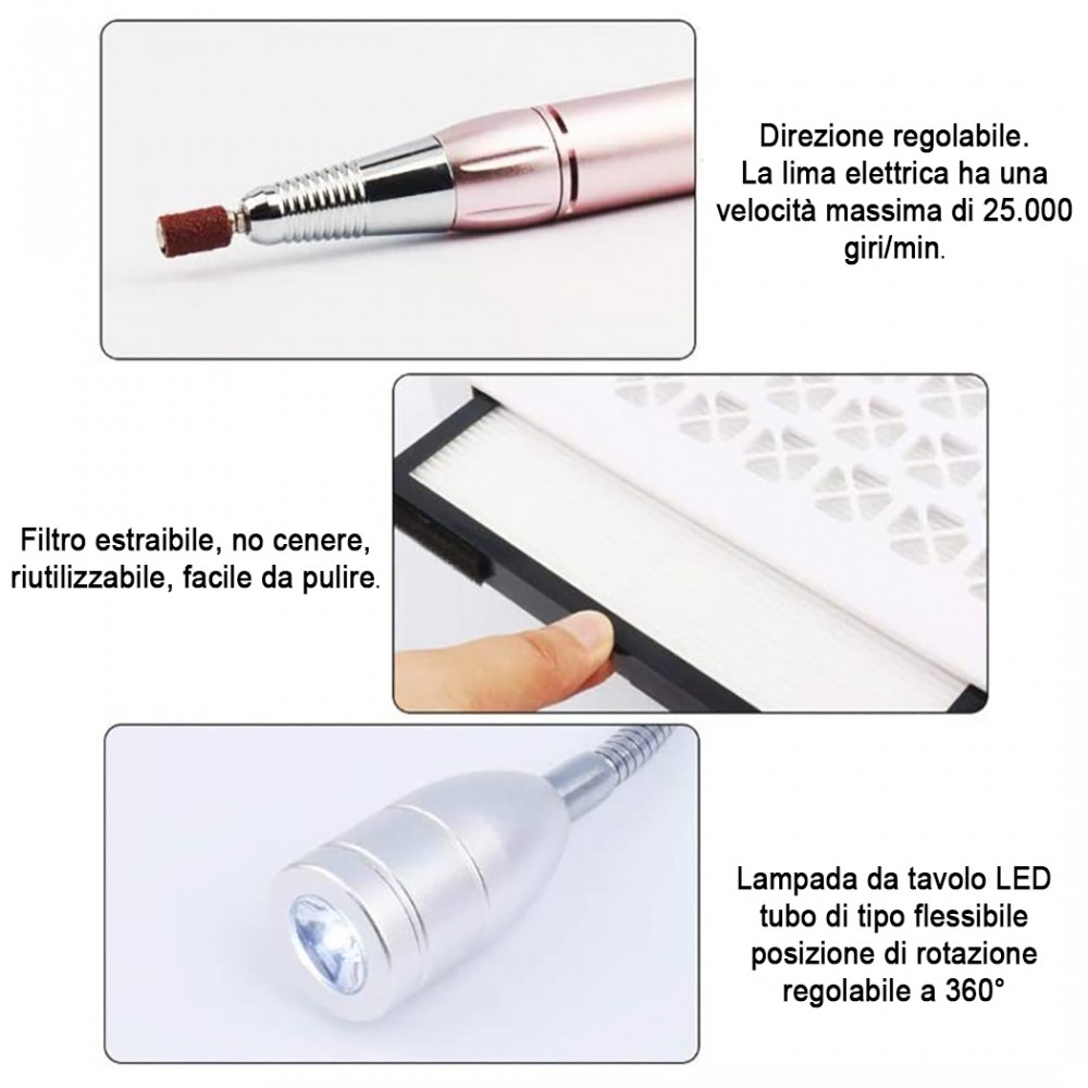 Macchina fresa unghie professionale 4 in 1 art....