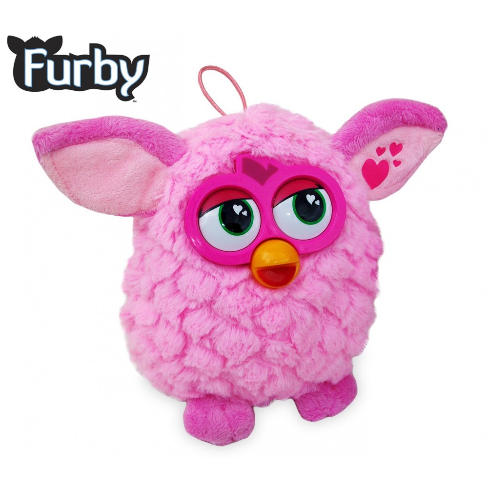 Morbido pupazzo colorato Furby simpatico cucciolo di peluche dal cuore tenero in due varianti di colore 14 cm 