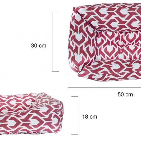 Cuccia morbido cuscino imbottito 551493 per animali taglia piccola 50x30xH18 cm