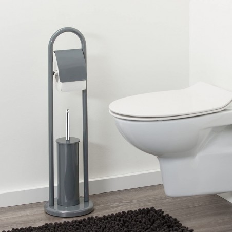 Felicia Porta rotolo - Porta scopino bagno 136012 da 22 x 81 cm GRIGIO