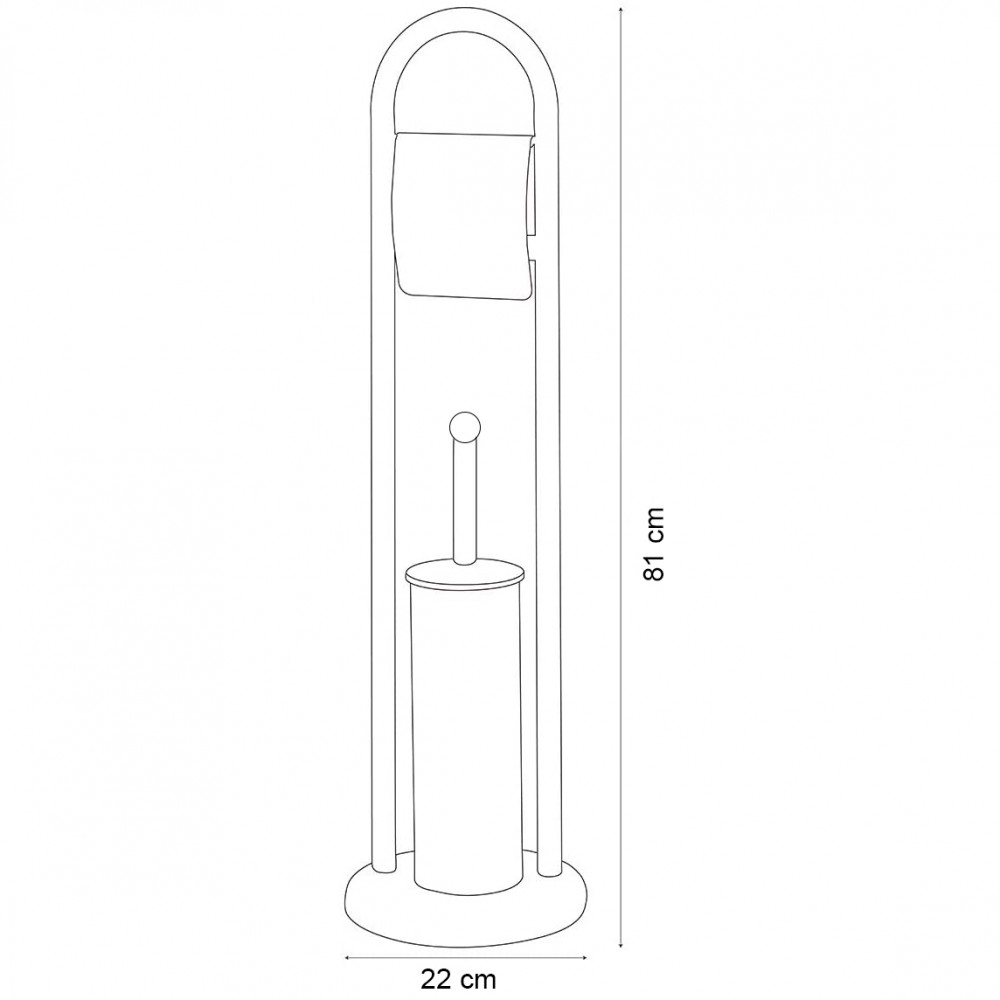 Felicia Porta rotolo - Porta scopino bagno...
