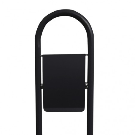 Felicia Porta rotolo - Porta scopino bagno 136018 da 22 x 81 cm NERO