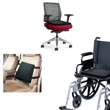 Cuscino lombare in gel traspirante ergonomico 210542 per schiena 33x30x7 cm