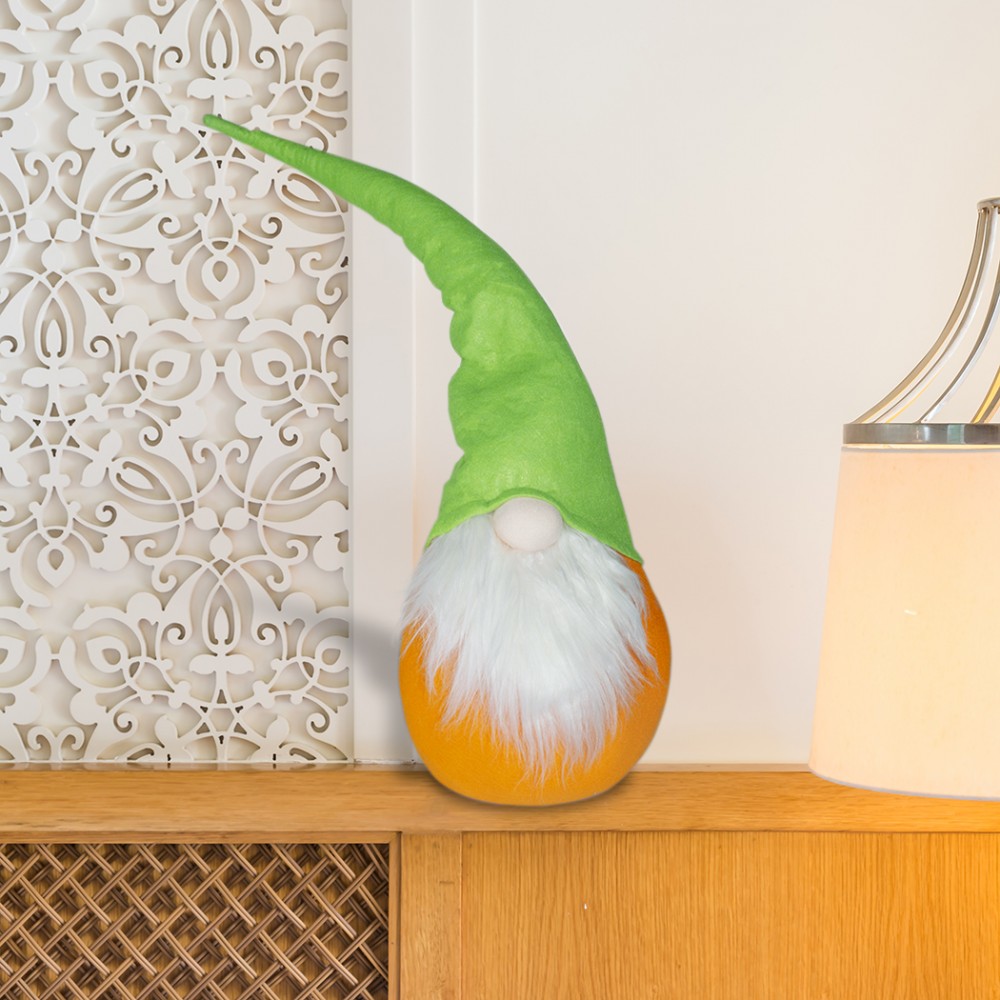 Gnomo Con Cappello 234043 verde e arancio 74 Cm...