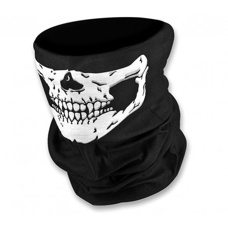 Scaldacollo di tendenza con stampa teschio vestibilità multipla dal design accattivante taglia unica