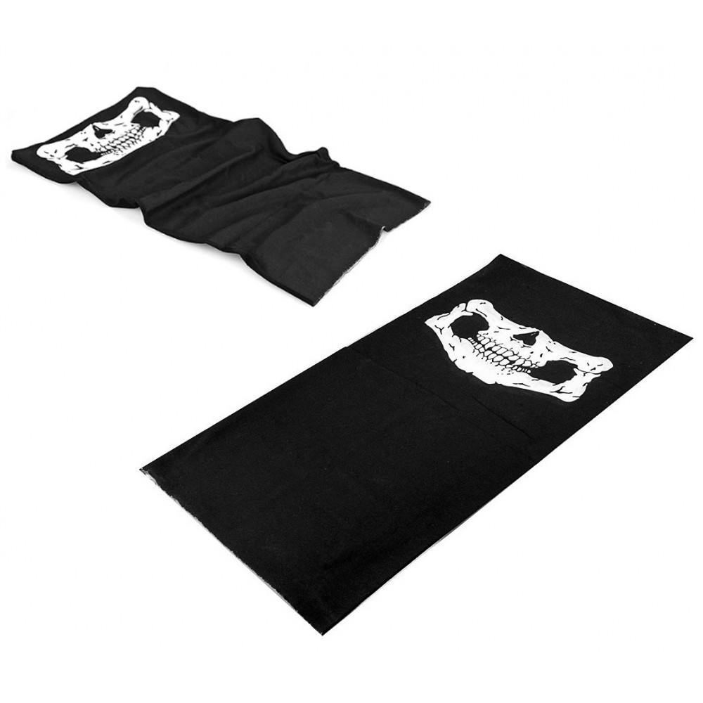Scaldacollo di tendenza con stampa teschio vestibilità multipla dal design accattivante taglia unica