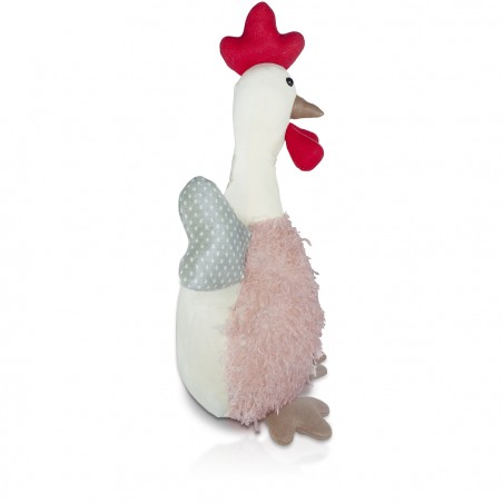 Decorazione peluche Gallina art. 234051 altezza 62 cm in stoffa pasqua decoro