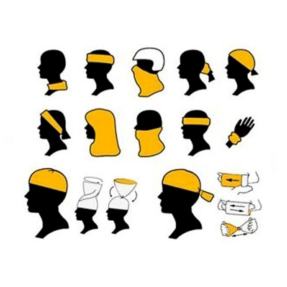 Scaldacollo di tendenza con stampa teschio vestibilità multipla dal design accattivante taglia unica