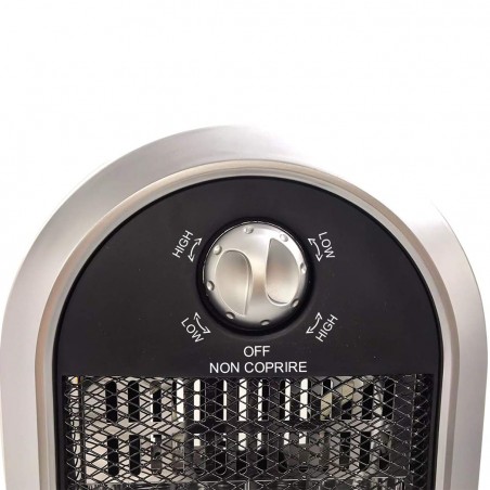 Stufa 3 elementi in fibra di carbonio JORDAN art. JR90C con potenza 450-900W