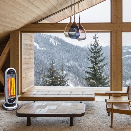 Stufa 3 elementi in fibra di carbonio JORDAN art. JR90C con potenza 450-900W