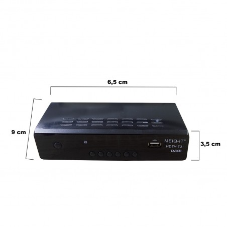 Decoder HDTV-T3 ULTRA HD 4K sistema PVR art. 004120 uscita SCART e HDTV