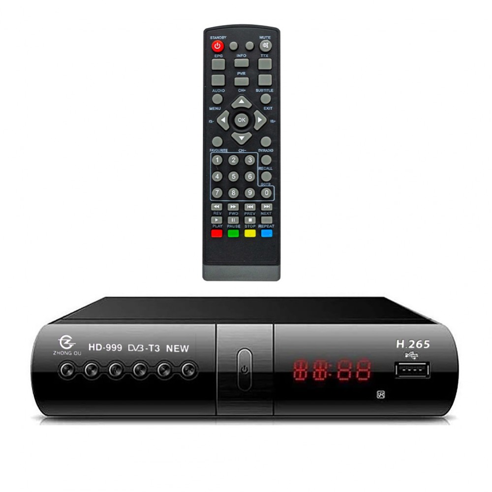Ricevitore digitale terrestre HDTV DVB-T3 HD ready art. 945249 uscita USB e HDTV