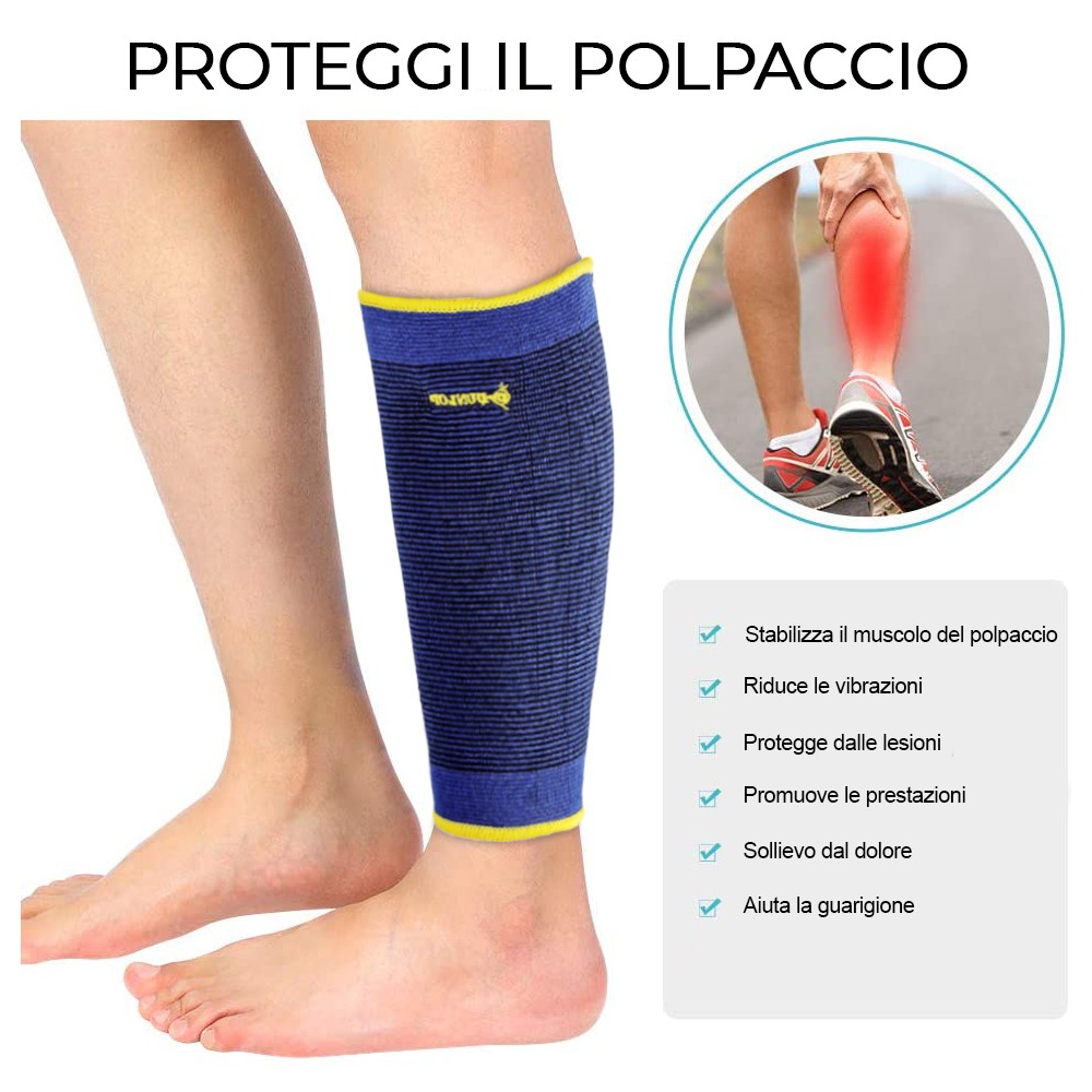 Fascia elastica polpaccio DUNLOP a compressione...