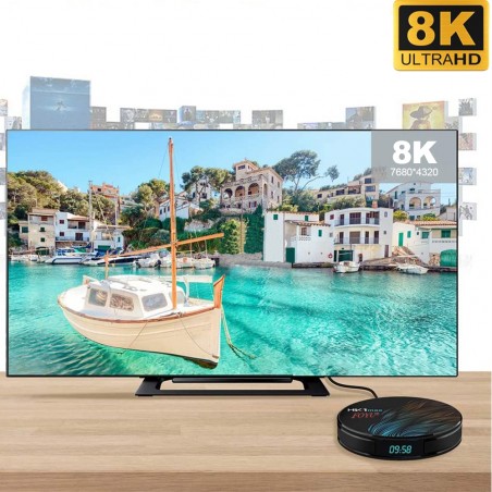 Smart TV box android 10.0 art. 692111 4G Ram+64G Rom Dual band Wifi 2.4G+5.8G