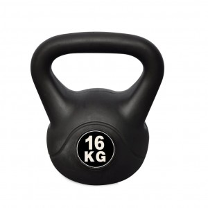 Kettlebell Fitness Da 16kg In Pvc Con Sabbia E Maniglia...