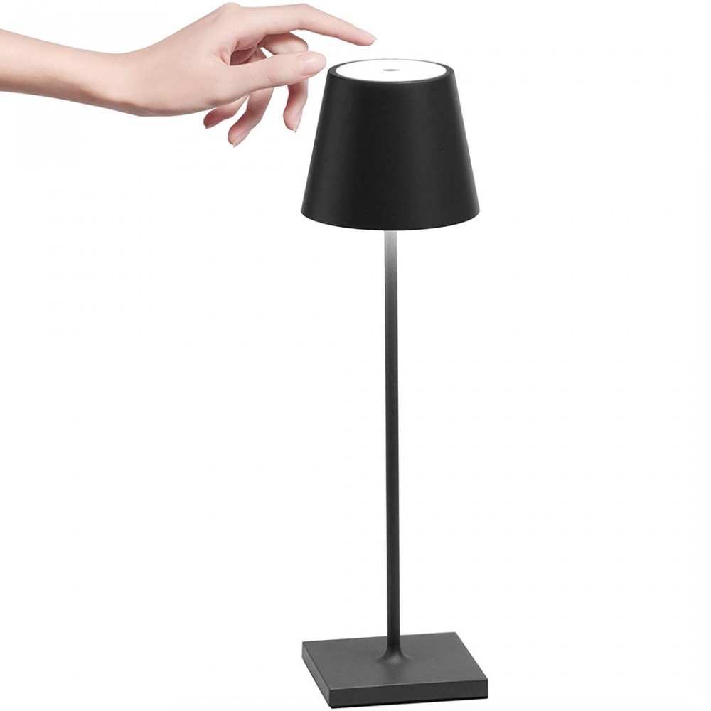 Image of Lampada tavolo a led ricaricabile USB con accensione a contatto luce calda H38cm