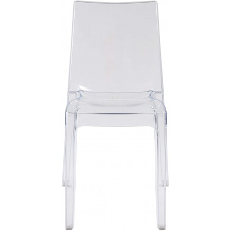 Set 4 pz Sedia CRYSTAL LIGHT Design Trasparente in Policarbonato 42x38xH83 cm