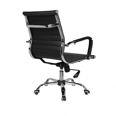 Sedia direzionale da casa e ufficio WSD Poltrona modello MANAGER col.Nero