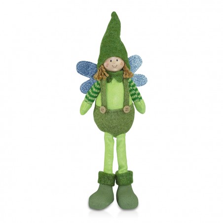 Fatina decorativa in stoffa idea regalo art. 234048 altezza 30 cm pasqua