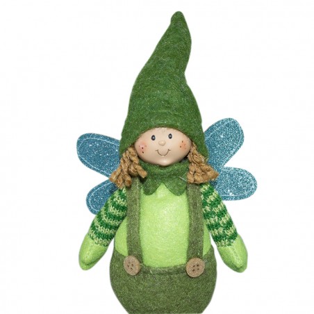 Fatina decorativa in stoffa idea regalo art. 234048 altezza 30 cm pasqua