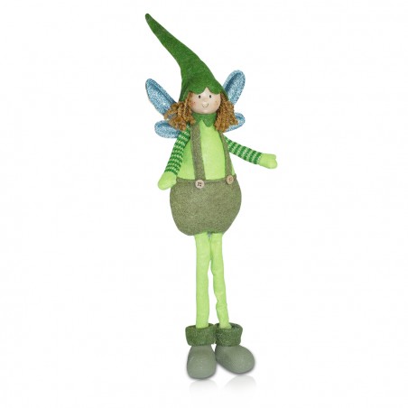 Fatina decorativa in stoffa idea regalo art. 234047 altezza 50 cm pasqua