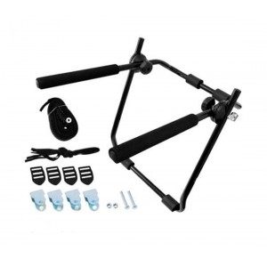 Portabicicletta da auto supporto per trasporto max 2 bici portata da 30 kg per portabagagli di facile installazione 2