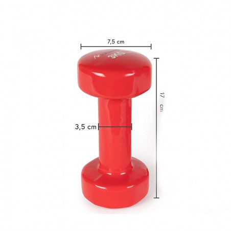 Manubrio in neoprene di 3 kg esercizi 176763 allenamento casa palestra jogging