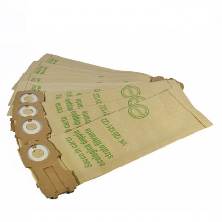Sacchetti per filtro in carta multistrato compatibili folletto vk 120/121/122 sacco con chiusura scorrevole