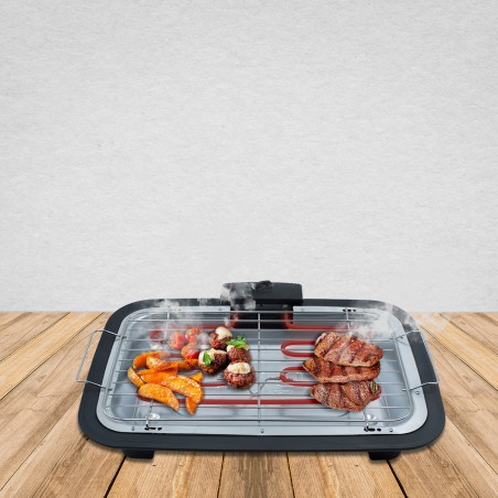 Barbecue da tavolo elettrico JORDAN griglia in acciaio JGB301G 2200W 37x21 cm