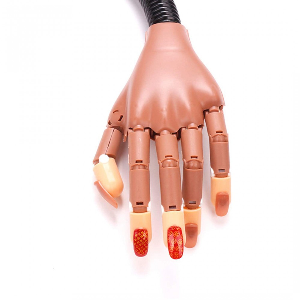 Mano finta snodabile per pratica nail art...