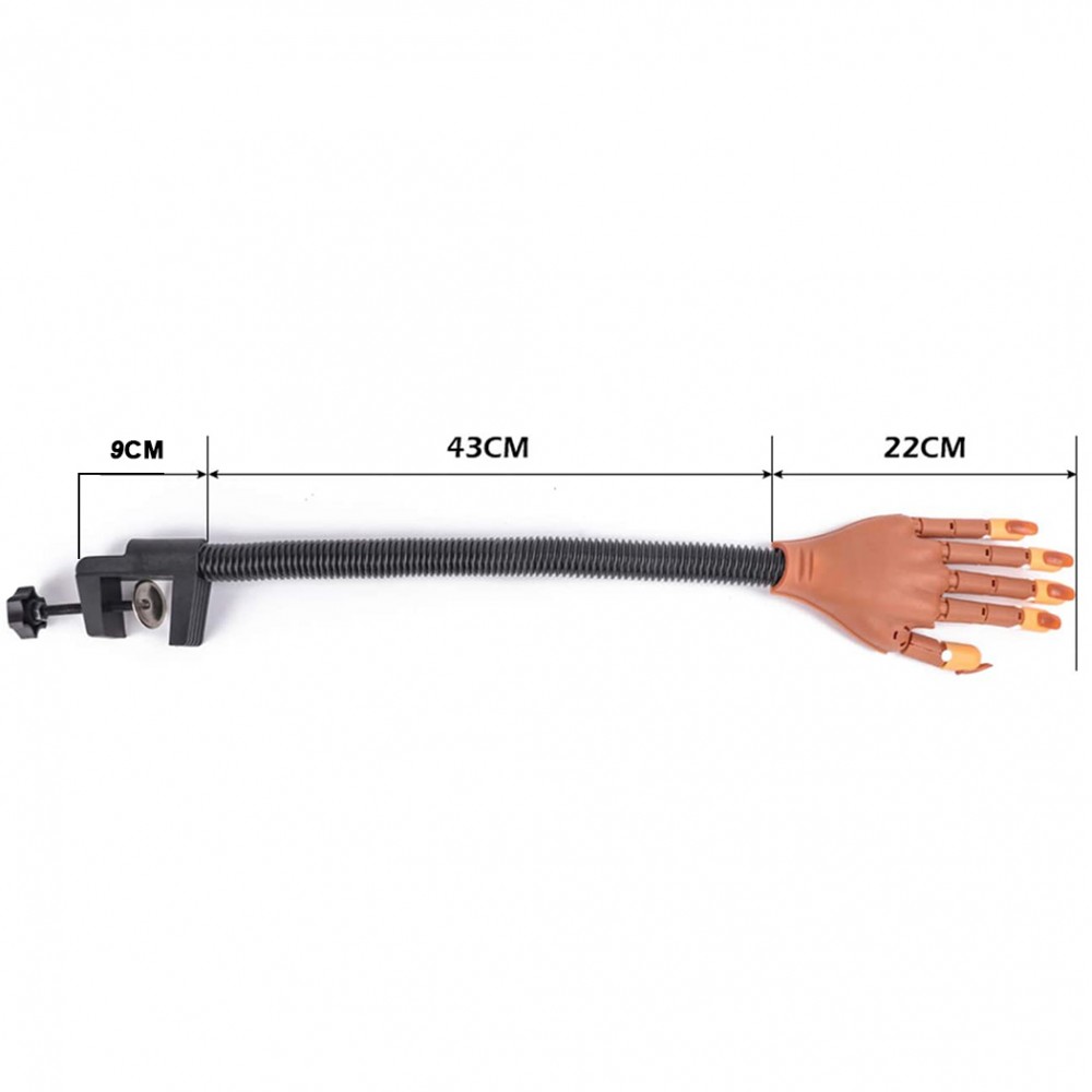 Mano finta snodabile per pratica nail art...