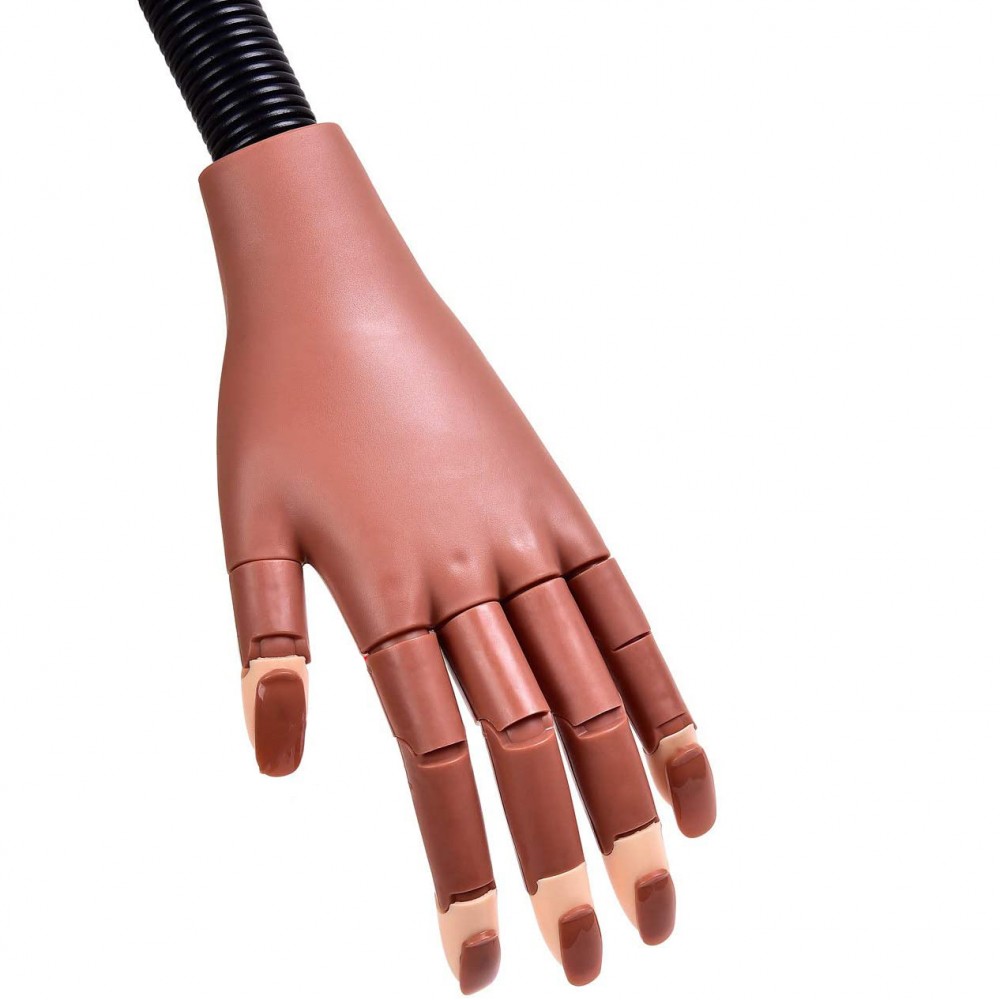 Mano finta snodabile per pratica nail art...