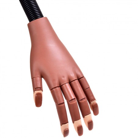 Mano finta snodabile per pratica nail art 184706 con 100 tips e supporto tavolo