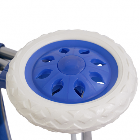 Trolley per la spesa con borsa colore BLU in poliestere art. 741057 con ruote