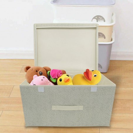 Contenitore salvaspazio BEIGE sottoletto 745017 cambio stagione 50x40xH25 cm