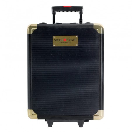 Valigetta SWISS KRAFT trolley attrezzi da lavoro utensili 419 pz 4 scomparti