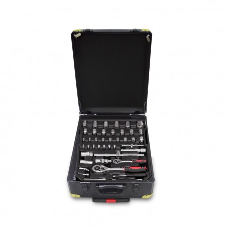 Valigetta SWISS KRAFT trolley attrezzi da lavoro utensili 419 pz 4 scomparti