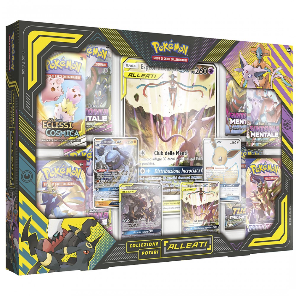 Pokemon collezione Poteri Alleati 309977 gioco di carte Espeon e Deoxys Italiano