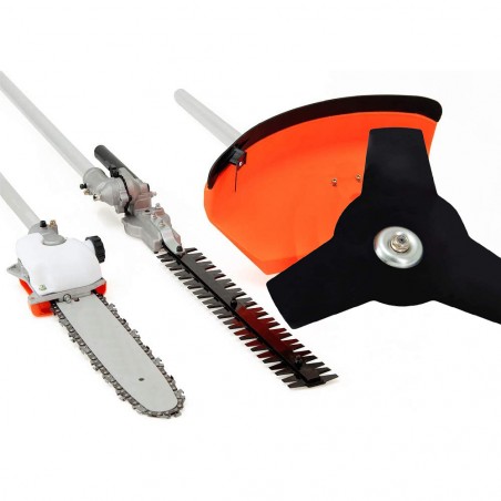 Decespugliatore Tagliabordi 4 in 1 52cc Motore Benzina 2 Tempi Multifunzione